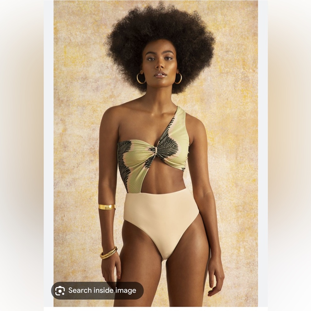 FeNeol Gatsby Palm Two Tone Swimsuit
